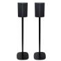 Set van twee speakerstandaards met LG DS95QR zwart set