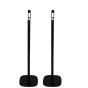 Enkele zwarte speakerstandaard met LG SPT8-S