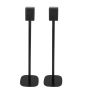 Set van twee zwarte speakerstandaards met LG SPK8-S