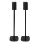 Set van twee zwarte speakerstandaards met LG SPT8-S