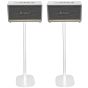 Set van twee speakerstandaards met Marshall Stanmore wit set