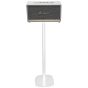 Witte speakerstandaard met Marshall Stanmore