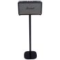 Zwarte speakerstandaard met Marshall Stanmore