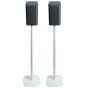 Set van twee speakerstandaards met Philips Fidelio TAFS1 wit set