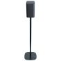 Zwarte speakerstandaard met Philips Fidelio TAFS1