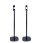 Enkele zwarte speakerstandaard met Polk Signature S10e