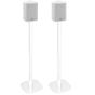 Set van twee witte speakerstandaards met Riva Arena