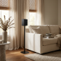 Vebos standaard Samsung HW-Q990H zwart naast bank