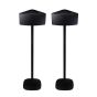 Set van twee zwarte speakerstandaards met Samsung M3 WAM350