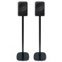 Set van twee speakerstandaards met Samsung Music Studio 7 zwart set