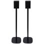 Set van twee zwarte speakerstandaards met Samsung SWA-9250S