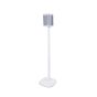 Witte speakerstandaard met Sonos Play 1