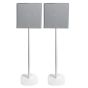 Set van twee speakerstandaards met Sony BRAVIA Theatre Quad wit set