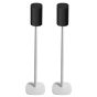 Set van twee speakerstandaards met Sony Bravia Theatre Rear 8 wit set