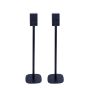 Set van twee zwarte speakerstandaards met Sony SRS-ZR5