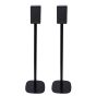 Set van twee zwarte speakerstandaards met TCL Q85H