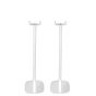 Witte speakerstandaard met Teufel Holist S