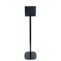 Zwarte speakerstandaard met Teufel One S
