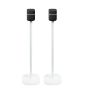 Set van twee witte speakerstandaards met Yamaha True X Speaker 1A
