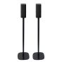 Set van twee zwarte speakerstandaards met Yamaha True X Speaker 3A
