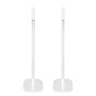 Set van twee witte speakerstandaards met Yamaha WX-010 MusicCast detailfoto