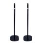 Enkele zwarte speakerstandaard met Yamaha WX-010 MusicCast