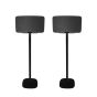 Set van twee zwarte speakerstandaards met Sonos Play 5 Gen 2 detailfoto
