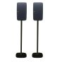 Set van twee speakerstandaards met Sonos Play 5 Gen 2 zwart set verticaal detailfoto