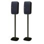 Set van twee speakerstandaards met Sonos Play 5 Gen 2 zwart set verticaal