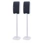 Set van twee speakerstandaards met Sonos Play 5 Gen 2 wit set verticaal