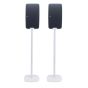 Set van twee speakerstandaards met Sonos Play 5 Gen 2 wit set verticaal detailfoto