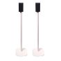 Set van twee witte speakerstandaards met Ultimea
