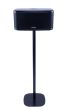 Zwarte speakerstandaard met Riva Festival