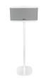 Witte speakerstandaard met Riva Festival