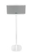 Witte speakerstandaard met Riva Stadium
