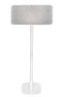Witte speakerstandaard met Bluesound Pulse 2