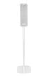 Witte speakerstandaard met Ikea Symfonisk verticaal