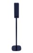 Zwarte speakerstandaard met Ikea Symfonisk verticaal