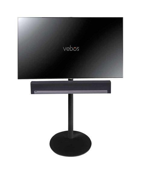 Zwarte tv standaard met Sonos Playbar