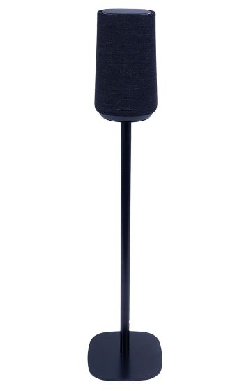 Zwarte speakerstandaard met Harman Kardon Citation 100