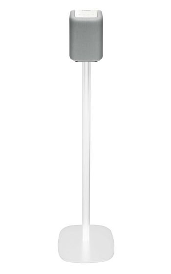 Witte speakerstandaard met Yamaha WX-010 MusicCast