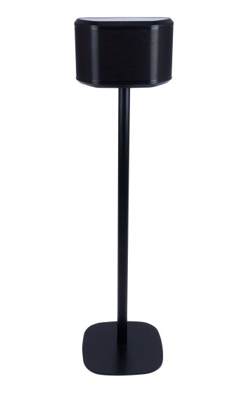 Zwarte speakerstandaard met Yamaha WX-030 MusicCast