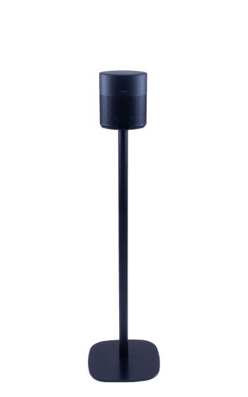 Zwarte speakerstandaard met Bose Home Speaker 300
