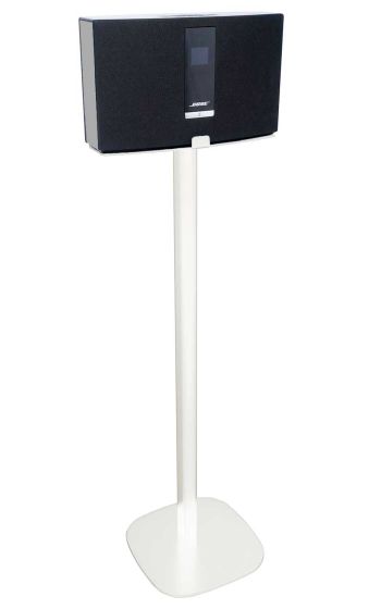 Witte speakerstandaard met Bose SoundTouch 20