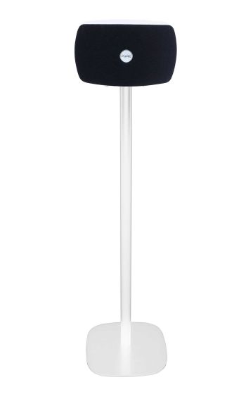 Witte speakerstandaard met Pure Jongo TX2