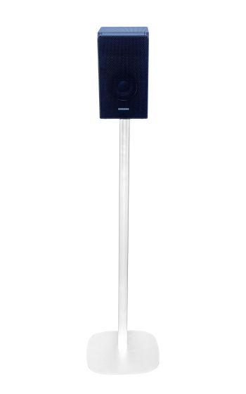 Witte speakerstandaard met Samsung HW-N950