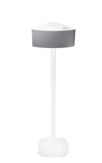 Witte speakerstandaard met Samsung M3 WAM351
