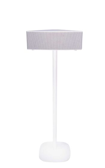 Witte speakerstandaard met Samsung M5 WAM551