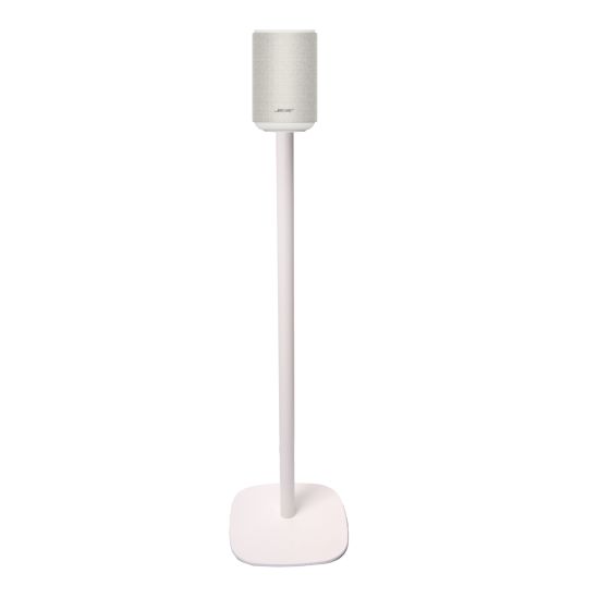 Witte speakerstandaard met Bose Lifestyle Ultra