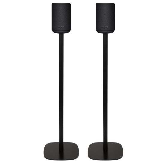 Enkele zwarte speakerstandaard met Bose Lifestyle Ultra